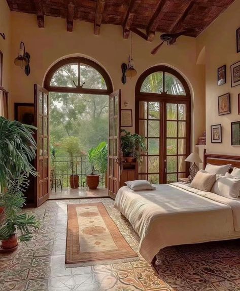 Spanish Style Home Interior, Hacienda Homes, Spanish Home Decor, Hacienda Style Homes, Mexico House, Dream Life House, Spanish Style Home, Mexican Home, Hacienda Style