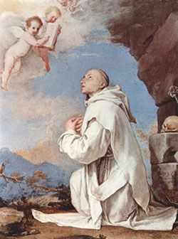 St. Bruno - Professor of theology, head of the school, and chancellor at the Cathedral school at Rheims, chancellor; hermit; papal adviser to Pope Urban II. Baroque Painting, Christian History, San Bruno, Spanish Painters, Baroque Art, The Saints, Sacred Art, Roman Catholic, Catholic Faith