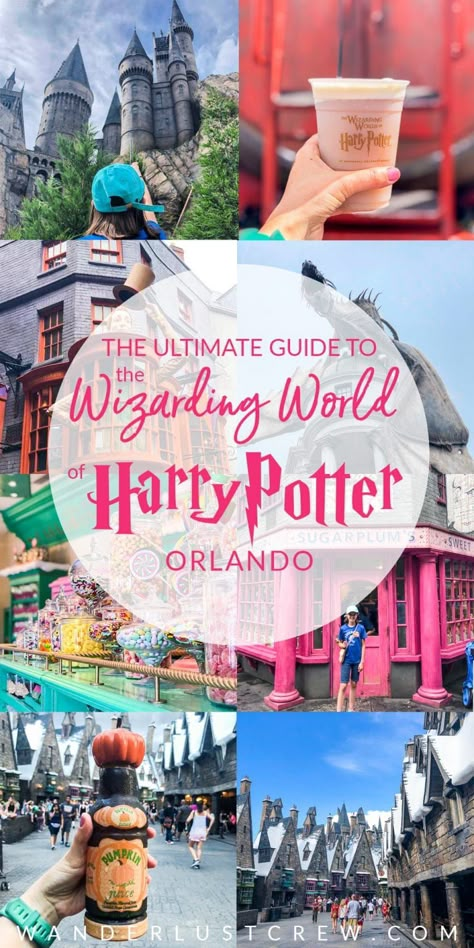 THE ULTIMATE GUIDE TO THE WIZARDING WORLD OF HARRY POTTER ORLANDO! Learn all my best tips and tricks for making the most of your time in this magical world! Harry Potter Orlando, Universal Studios Orlando Trip, Universal Studios Outfit, Universal Vacation, Universal Trip, Harry Potter Universal Studios, Orlando Trip, Harry Potter Disney, Universal Studio