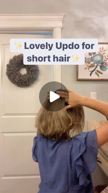 Short Hair Updo Easy, Updo For Short Hair, Short Hair Updo Tutorial, Hair Updos Tutorials, Short Hair Up, Women Braids, Gorgeous Hair Color, Easy Hair Updos, Dance Hairstyles