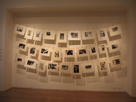 photography display | I love this idea for displaying photos… | Flickr Exposition Ideas, معرض فني, Exhibition Display Design, Photo Exhibit, Installation Ideas, Photo Exhibition, Exhibition Ideas, Museum Displays, Photography Exhibition