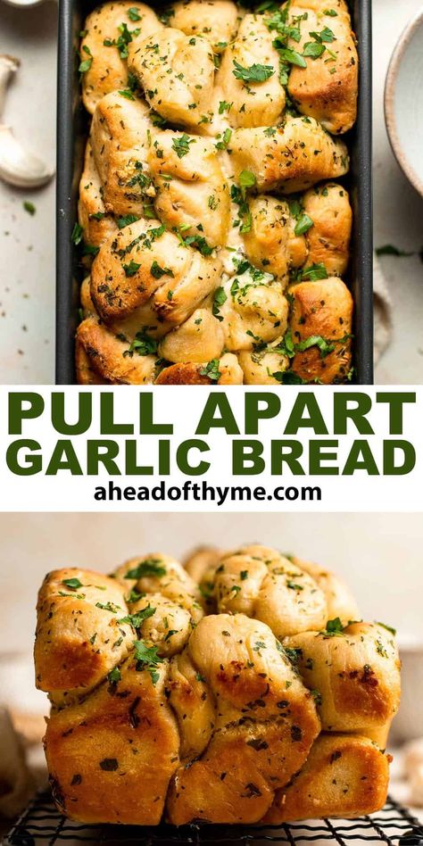 Garlic Tear And Share Bread, Instant Yeast Garlic Bread, Bread Machine Pull Apart Bread, Garlic Knot Monkey Bread, Cast Iron Garlic Bread, Homemade Garlic Pull Apart Bread, Homemade Pull Apart Bread, Monkey Bread Garlic Pull Apart, Easy Bread For Dinner