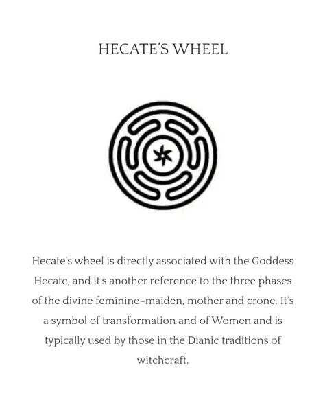 Hecate Goddess Sigil, Hecate Sleeve Tattoo, Hecate Wheel Meaning, Hecates Wheel Tattoo, Hecate's Wheel Tattoo, Hecate Goddess Tattoo Symbol, Pluto In Astrology, Wheel Of Hecate, Hekate Symbol Tattoo