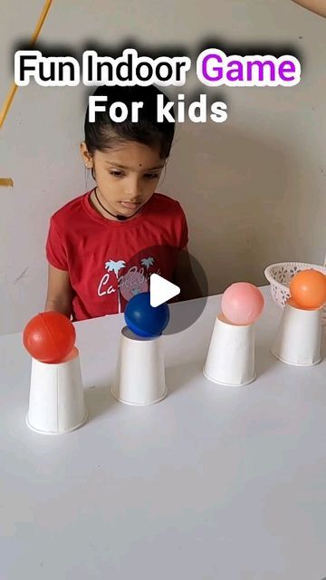 Games For After School Care, Kindergarten Fun Games Activities, Playgroup Activity Ideas, Kids Indoor Games Simple, Paper Cup Games For Kids, Games For Playgroup Kids, Concentration Games For Kids, Ball Activity For Preschoolers, Activities For Play Group Kids