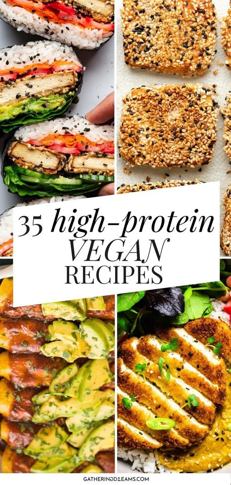 Protein Vegan Recipes, High Protein Vegetarian Recipes, High Protein Vegan Recipes, Plant Based Diet Recipes, High Protein Vegan, Egg Muffins, Vegan Meal Prep, Diet Vegetarian, Idee Pasto Sano