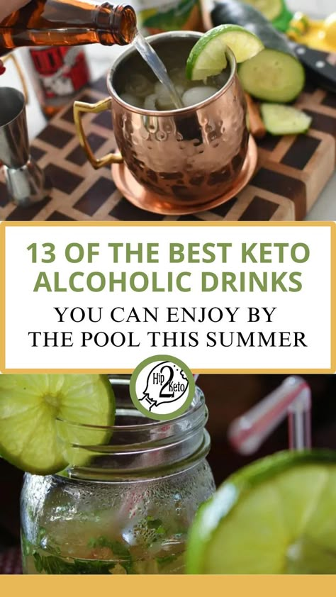 13 Keto Alcoholic Drinks We Love (Best Low Carb Cocktails, Beer, Wine, & Seltzers) Keto Alcoholic Beverages, Alcoholic Drinks For Diabetics, Alcoholic Drinks For Summer, Low Calorie Alcohol, Low Carb Alcohol, Keto Drink Recipes, Low Calorie Beer, Low Carb Alcoholic Drinks, Keto Alcohol Drinks