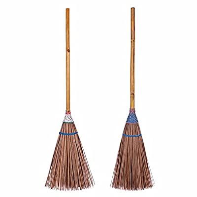 Buy 1 Pc of 105 cm 41.50 inch Overall Length Multi-Surfaces Sturdy Outdoor Coconut Leaf Broom Bamboo Stick Handle Durable Broom Asian Heavy Duty Broom Thai Natural Broom Coconut Leaves Online in India. B09DT1ZHVK Coconut Leaves, Bamboo Stick, Outdoor Cleaning, Cleaning Tasks, Buy 1, Heavy Duty, Coconut, India