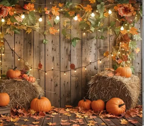 Fall Ball Dance Decorations, Fall Photo Wall Backdrop, Fall School Dance Decorations, Fall Festival Photo Op, Fall Dance Themes, Pumpkin Display Ideas, Fall Festival Photo Booth, Halloween Backdrop Ideas, Fall Event Decor