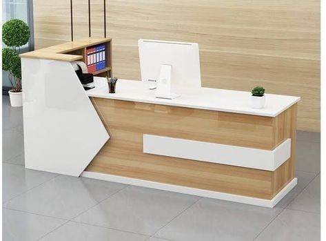 Shop Counter Design Furniture, Study Table Wallpaper, Counter Desk Design, Bookshelf Study, Office Reception Table Design, Modern Reception Desk Design, Office Counter Design, Reception Counter Design, Table Wallpaper