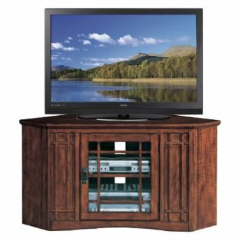 Leick Home 82285 Riley Holliday Mission 46 in. Corner TV Console | Hayneedle Mission Oak Stain, Oak Corner Tv Stand, Galaxy Wallpaper Backgrounds, Tv Cabinets With Doors, Corner Tv Console, Corner Tv Cabinets, Tv Sizes, Oak Tv Stand, Living Room Entertainment Center