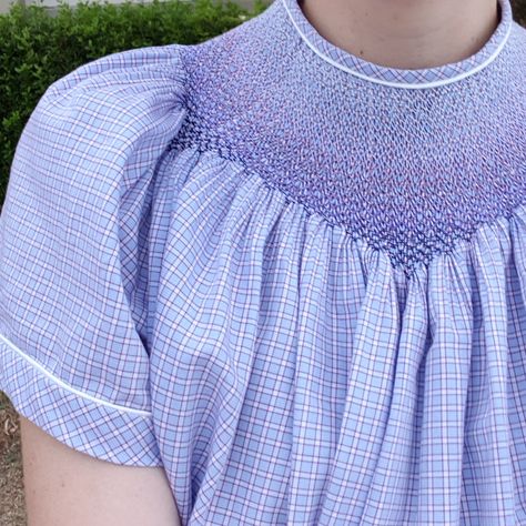 Smocking, Heirloom, and Classic Sewing in Australia. Patterns, fabric, trims, notions, ready-to-smock, books, and magazines and more. Diy Smock, Smock Dress Pattern, Smocking Fashion, Smock Pattern, Craft Smock, Patch Blouse, Smocking Pattern, Smocking Patterns, Girls Nightgown