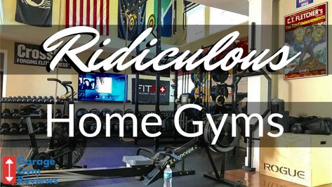 10 Ridiculous Home Gym Setups | Garage Gym Reviews Best Home Gym Setup, Dream Home Gym, Man Garage, Home Gym Setup, Home Gym Garage, Diy Home Gym, Gym Setup, Gym Garage, Basement Gym