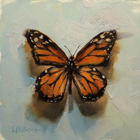 Tatoo 3d, Butterfly Art Painting, Realism Painting, Orange Butterfly, Butterfly Painting, Realism Art, Gcse Art, Art Inspiration Painting, Painting Inspo