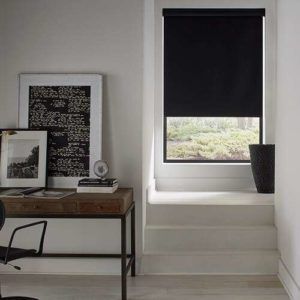 Find best Window Blinds, Zebra Shades, Roller Shades, Horizontal/Vertical Blinds, Roller Shades Semi, Roller Shades Blackout at best price. Visit our website for more details. Black Roller Shades, Black Out Shades, 60s Ranch, Study Window, Room Darkening Blinds, Automatic Shades, Blind Ideas, Black Blinds, Window Blinds And Shades