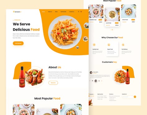 Food Landing Page, Food Website Design, Dessert Restaurant, 블로그 디자인, Restaurant Website Design, Food Web Design, Recipe Web, Ui Ux 디자인, Restaurant Website