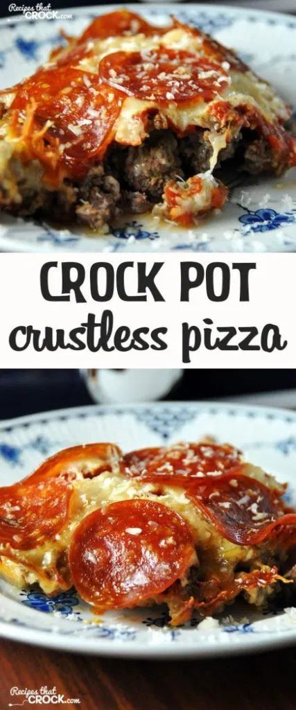 Crustless Pizza, Low Carb Slow Cooker, Keto Crockpot, Wheat Belly, Keto Diets, Resep Diet, Low Carb Pizza, Crockpot Cooking, Bariatric Recipes