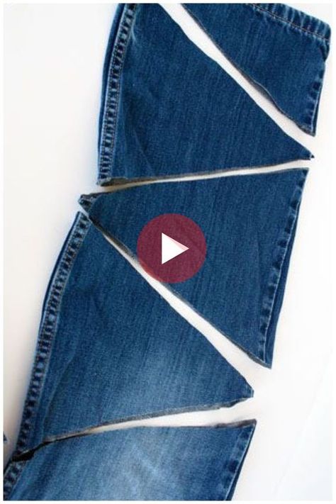 Återvinna Jeans, Diy Jeans Crafts, Artisanats Denim, Vestiti In Jeans, Amazing Craft Ideas, Jeans Crafts, Denim Bag Patterns, Denim Crafts Diy, Blue Jeans Crafts