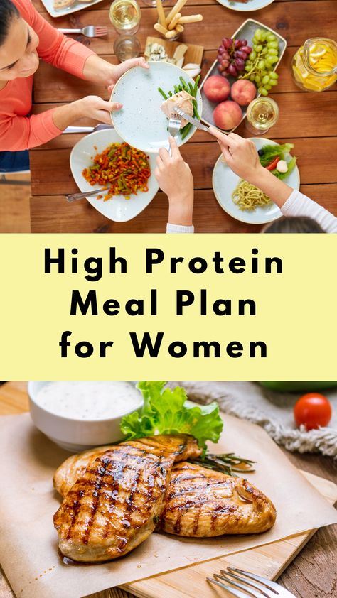 women high protein meal plan weight loss Protein Meal Plan For Women, High Protein Meal Plan, Stomach Fat Burning Foods, Protein Meal Plan, Protein Diet Plan, High Protein Meal, Healthy High Protein Meals, Protein Meal, Best Fat Burning Foods