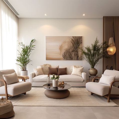 Living Room Timeless Style, Japandi Lounge Room, Beige Sofa Rug Ideas, Nordic Modern Living Room, Living Room Inspiration Japandi, Japandi Interiors Apartment, Simple Lounge Room Ideas, House Interior Decor Living Room, Beige Interior Living Room