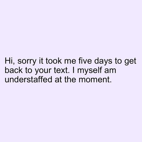 I saw something today that really hit home: sometimes we are the ones who are understaffed. It’s a reminder that we can’t do everything all the time, and that’s okay. Take care of yourself, friends, because you matter. 💜 #MentalHealth #SelfCare #ADHDAwareness Original: @sarcasm_only Sarcasm Only, You Matter, Do Everything, Get Back, Take Care Of Yourself, Take Care, I Saw, Self Care, The One