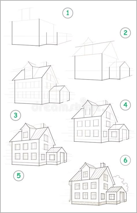 Architecture Drawing Sketchbooks, Perspective Drawing Architecture, Architecture Drawing Plan, Perspective Drawing Lessons, Architecture Design Sketch, Cool Pencil Drawings, Cartoon Image, Kids Vector, Basic Drawing