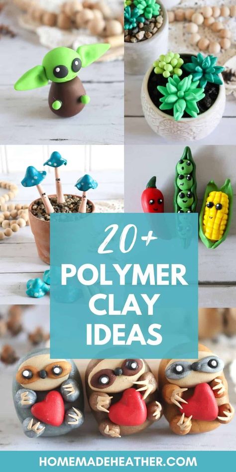 Polymer Clay Slices Diy, Polymer Clay How To Make Tutorials, Modeling Clay Jewelry Diy, Easy Air Dry Clay Projects Animals, How To Use Modeling Clay, Model Clay Crafts, Modeling Clay Animals Easy, Polymer Clay Models, Model Clay Ideas For Kids