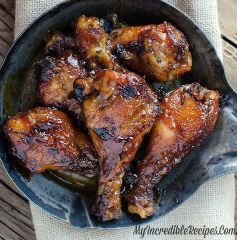 Sweet Bacon, Ginger Honey, Sticky Chicken, Braised Short Ribs, Glazed Chicken, Honey Garlic Chicken, Chicken Legs, Recipes From Heaven, Crockpot Chicken