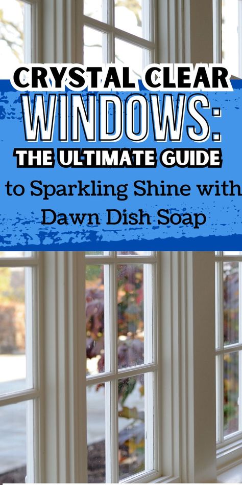 Discover the best solution for cleaning windows with this easy guide using Dawn Dish Soap! Learn effective cleaning window hacks and the best ways to clean windows, ensuring a sparkling shine that transforms your home. Say goodbye to streaks and grime as you uncover how to wash windows effortlessly. Elevate your window cleaning game today! #WindowCleaning #CleaningHacks #SparklingShine Cleaning Exterior Windows, Dawn Window Washing Solution, Clean Window, Cleaning Window Seals, Washing Windows With Dawn, How To Clean Windows Outside, How To Wash Windows, Cleaning Windows Without Streaks, Jet Dry Window Cleaner