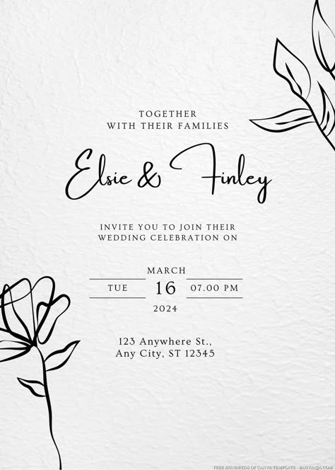 Weeding Inventions Cards Design Template, Canva Wedding Invitations, Wedding Invitations Templates Free, Wedding Invitations Templates Design, Invitation Card Design Wedding, Wedding Invitations Digital, Invitation Card Design Templates, Wedding Invitation Pdf, Wedding Invitations Set