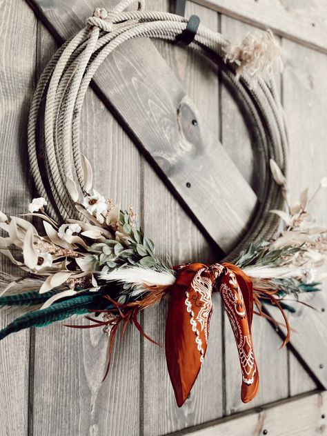 This Wreaths item by homeandhangershop has 886 favorites from Etsy shoppers. Ships from United States. Listed on 30 Dec, 2023 Rope Wreath Western, Lasso Wreath, Lariat Wreath, Western Wreath, Rope Wreath Diy, Rope Wreaths, Lasso Rope, Western Wreaths, Cowboys Wreath