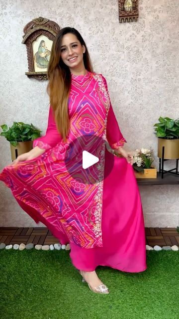 Bandhani Dress Stitching Ideas, Indian Dresses Latest Designs, Pure Silk Kurti Designs, Bandani Blouse Models, Bandhani Saree Dress Recycle, One Piece Traditional Gown Indian, Silk Kurti Designs Latest Party Wear, Latest Saree Designs Party Wear Wedding, Hand Embroidery Kurti Designs Latest