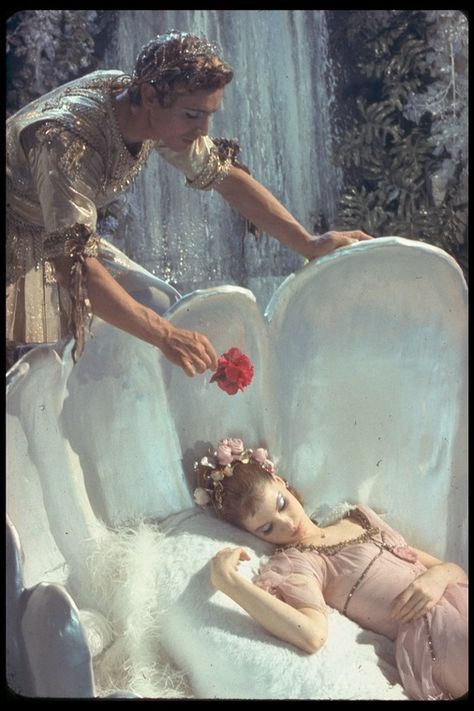 New York City Ballet production of the movie version of "A Midsummer Night's Dream" with Suzanne Farrell as Titania and Edward Villella as Oberon, choreography by George Balanchine (New York) - NYPL Digital Collections New York City Ballet, Midsummer Night's Dream, City Ballet, Midsummer Nights Dream, York City, New York City, Ballet, New York, Tumblr