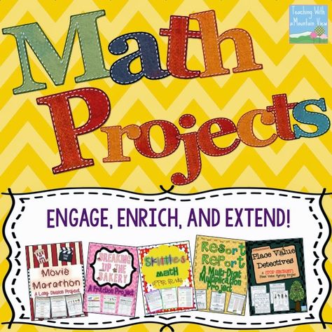 Teaching With a Mountain View: Math Projects & Activities Passion Project Ideas, 4th Grade Math Test, Division Fractions, Fractions Multiplication, Math Enrichment, Math Gift, Gifted And Talented, Math Challenge, Math Intervention