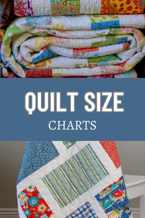 Navigate quilting with precision using our quilt size charts guide. Easily determine dimensions for various quilting projects with our comprehensive chart. Simplify your crafting process and create perfectly sized quilts, ensuring your projects turn out beautifully every time. Twin Size Quilt Measurements Squares, Quilts Sizes Chart, King Quilt Size Measurements, Single Quilt Size, Twin Quilt Size Chart, Size Of King Size Quilt, Twin Blanket Size Chart, Standard Quilt Sizes, Quilt Sizes Measurements