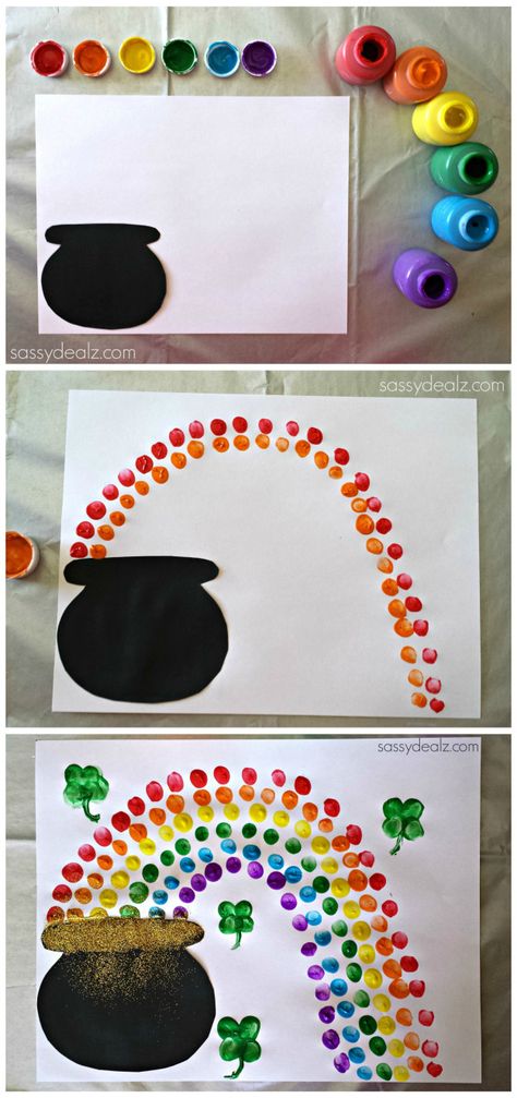 Easy St. Patrick's Day Crafts For Kids - Sassy Dealz    Make just the rainbow for VBS St Patrick's Day Art, Fete Saint Patrick, March Crafts, St Patricks Crafts, St Patricks Day Crafts For Kids, St Patrick Day Activities, St Patrick's Day Crafts, Daycare Crafts, Saint Patrick's Day