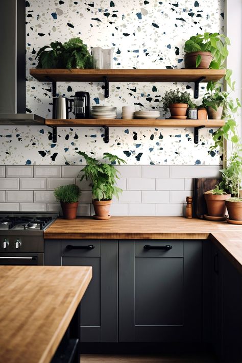 White kitchen backsplash