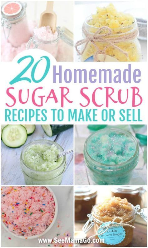 DIY sugar scrub recipes. Homemade sugar scrubs. How to make your own sugar scrubs for super soft skin. How to make lip scrubs. The perfect DIY project for teens. Crafts to make and sell #sugarscrub #homemade #diy #easy #crafts #recipe Make Your Own Sugar Scrub, Homemade Sugar Scrub Recipes, Homemade Sugar Scrubs, Sugar Scrub Homemade Recipe, Homemade Sugar Scrub, Diy Body Scrub Recipes, Diy Sugar Scrub Recipe, Skin Hacks, Diy Sugar Scrub