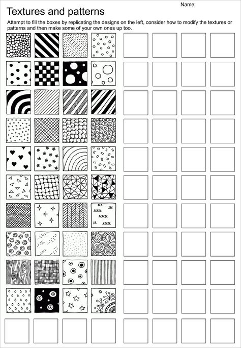 Drawing Basics Learning, Education Drawing, Line Art Lesson, Drawing Basics, Art Handouts, Pattern Worksheet, Zen Doodle Patterns, Learning Art, Zen Doodle Art