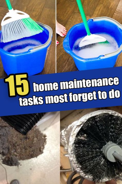 Routine House Maintenance, House Maintenance Checklist, Maintenance Day, Checklist New Home, Home Maintenance Schedule, Home Safety Tips, Home Maintenance Tips, Homemade Cleaning Supplies, Home Maintenance Checklist