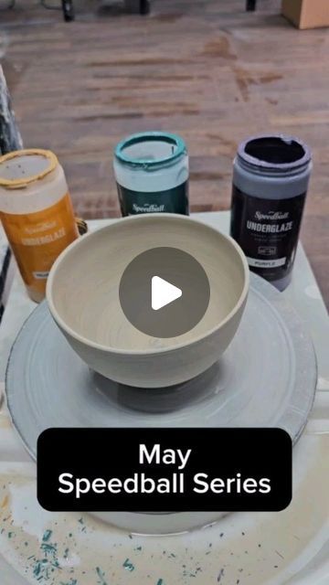 Sharon Barker on Instagram: "Art is about asking questions and getting results.  So ask more questions! Don't get stuck in a rut! Use @speedball_ceramics underglazes and explore your possibilities!  #may #Speedball #May #Series #Underglazes #pottery #pots" Underglazes On Pottery, Underglazing Pottery, Underglaze Techniques, Pottery Underglaze, Speed Ball, Pottery Pots, Stuck In A Rut, Asking Questions, Diy Pottery