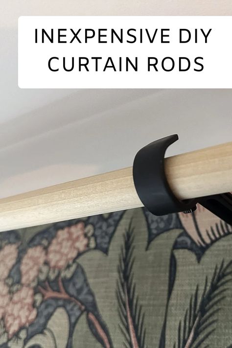 As soon as I saw these wood curtain rods, I knew this was a project I could complete myself. Making DIY Wood Curtain Rods couldn’t be easier. You can buy the Curtain Rod Holders Diy, Dowel Rod Curtain Rods, Wood Curtain Rod Ideas, Cheap Curtain Rods Diy, Curtain Rods Diy, Curtain Rod Diy, Homemade Curtain Rods, Home Decor Ideas Wood, Owning Chickens