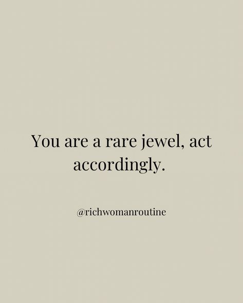 I’m so unique, you won’t find me again ✨ The RWR High Value Bundle is coming SOON! 🥂✨ Learn to elevate your thoughts and your reality to live your best life! ✨ Follow this account, it’s worth it!💸 @richwomanroutine #richwomanroutine #wealthwoman #richwoman #rarejewel #softlife Standard Quotes Woman, The Woman Im Becoming Quotes, Romanticizing Quotes, Women Worth Quotes, Well Kept Woman, Know Your Worth Quotes Woman, High Value Woman Aesthetic, High Value Woman Quotes, Boss Woman Quotes