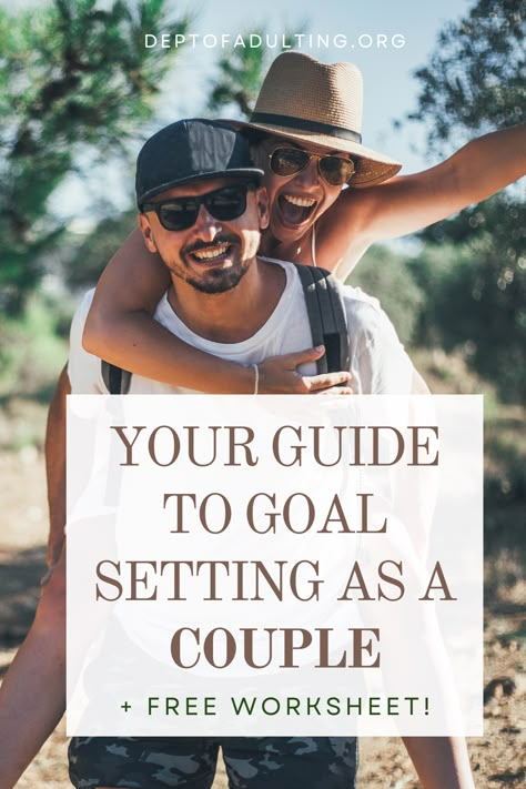 Ready to level up your relationship? 😃 Check out our fun guide to setting goals as a couple! Plus, snag our free worksheet to make planning together a breeze 💕📝 #RelationshipGoals #GoalSetting #Printable #NewYears #Resolutions #CoupleGoals How To Set Relationship Goals, New Years Goals For Couples, 2024 Goals Vision Board Couple, Couple Planning Together, Couple Yearly Goals Template, New Year Couple Goal Planning, Goal Setting For Couples, New Year Goals For Couples, Couple Goal Setting Worksheet