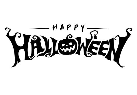 Halloween Printables-Happy Happy Halloween Hand Lettering, Happy Halloween Typography, Halloween Word Art, Halloween Lettering Ideas, Halloween Letters Printable, Halloween Stencils Printables Free, Cute Halloween Signs, Halloween Desenhos, Halloween Desenho