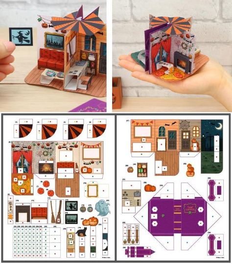 Pop Up Art, Paper Toys Template, Paper Doll House, Paper Doll Template, Paper Toy, Paper Craft Diy Projects, Origami Crafts Diy, House Miniature, Paper Art Craft