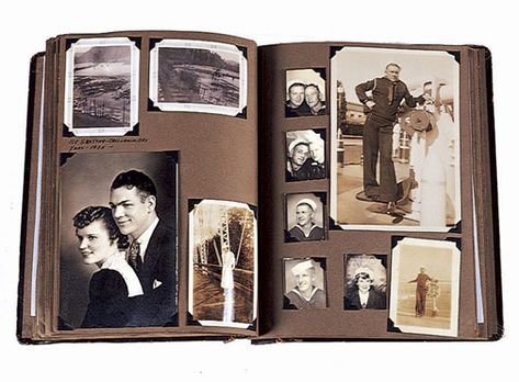 lookin' back and around Family Album Design, Book With Pictures, Old Fashioned Photos, Photo Album Book, Vintage Photo Album, Photo Album Layout, Photo Album Design, Old Family Photos, Family Photo Album