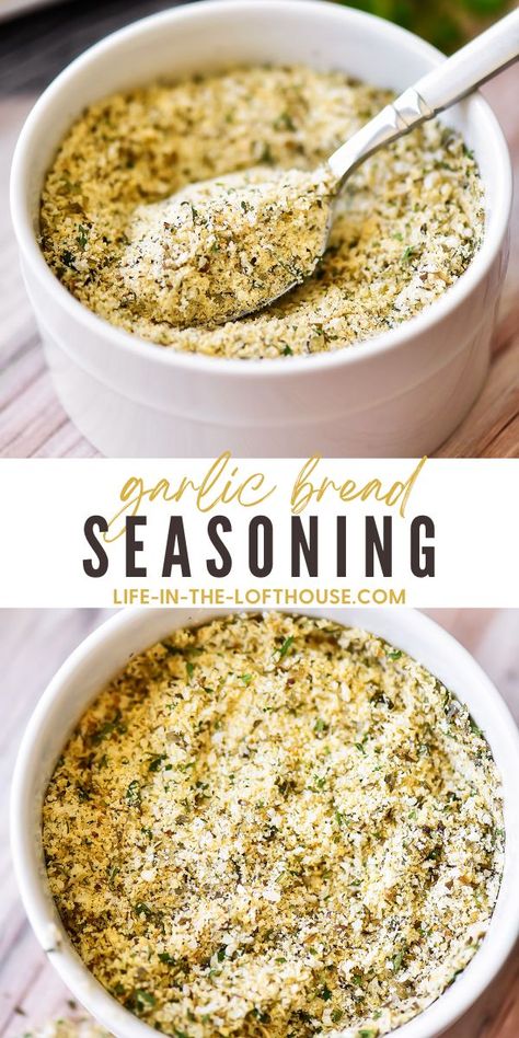 Garlic Bread Seasoning, Bread Seasoning, Healthy Homemade Ranch, Diy Seasonings, Ranch Seasoning Recipes, Fmd Recipes, Ranch Packet, Homemade Ranch Seasoning, Homemade Dry Mixes