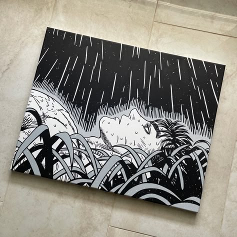 Acrylic Painting Ideas Anime, Berserk Room Decor, Jjk Painting Canvas, Anime Painting Acrylic Canvas, Guts Painting, Bleach Anime Painting, Berserk Painting, Anime Painting Acrylic, Art On Glass Paint Anime