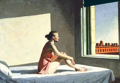 Edward Hopper Paintings, Hopper Art, Istoria Artei, Willem De Kooning, Looking Out The Window, Edward Hopper, Abstract Landscape Painting, Morning Sun, Rembrandt