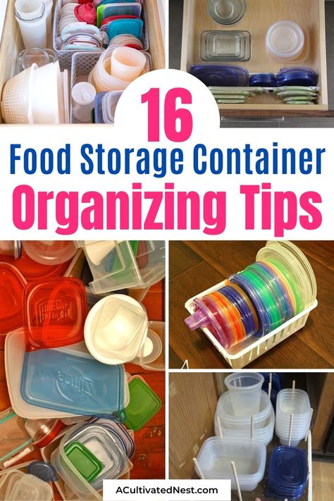 Plastic Container Storage Ideas, Organising Kitchen, Containers Organization, Organize Plastic Containers, Diy Food Storage, Plastic Cupboard, Tupperware Organizing, Tupperware Storage, House Wife